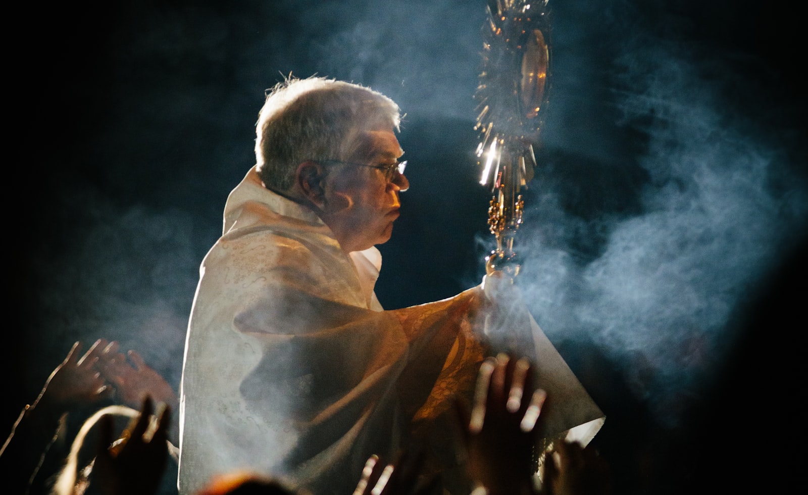 Filipino choir singing during Holy Mass