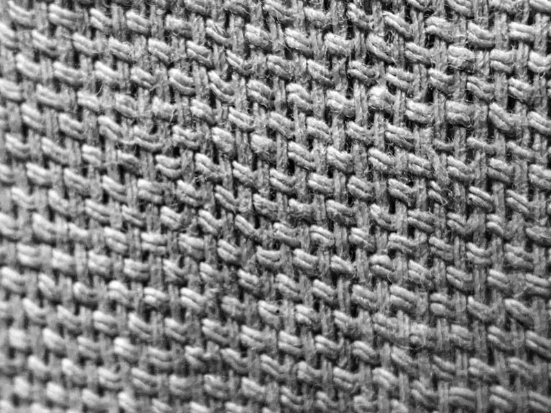 Close-up of ripstop nylon jersey fabric texture
