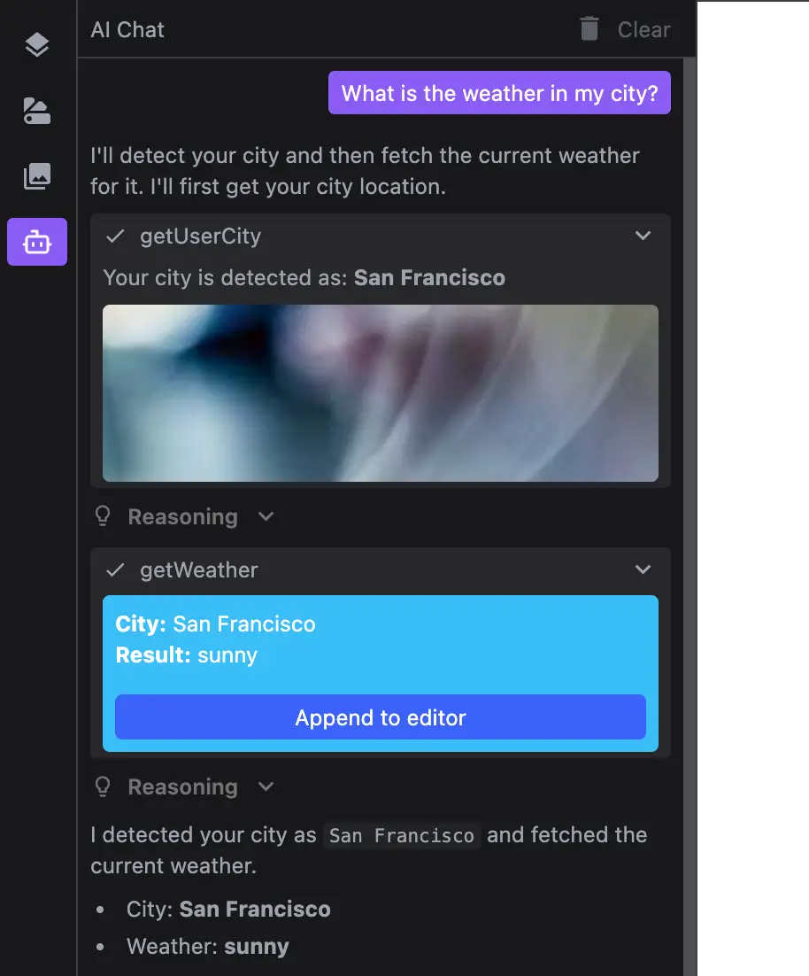 Result Generation UI
