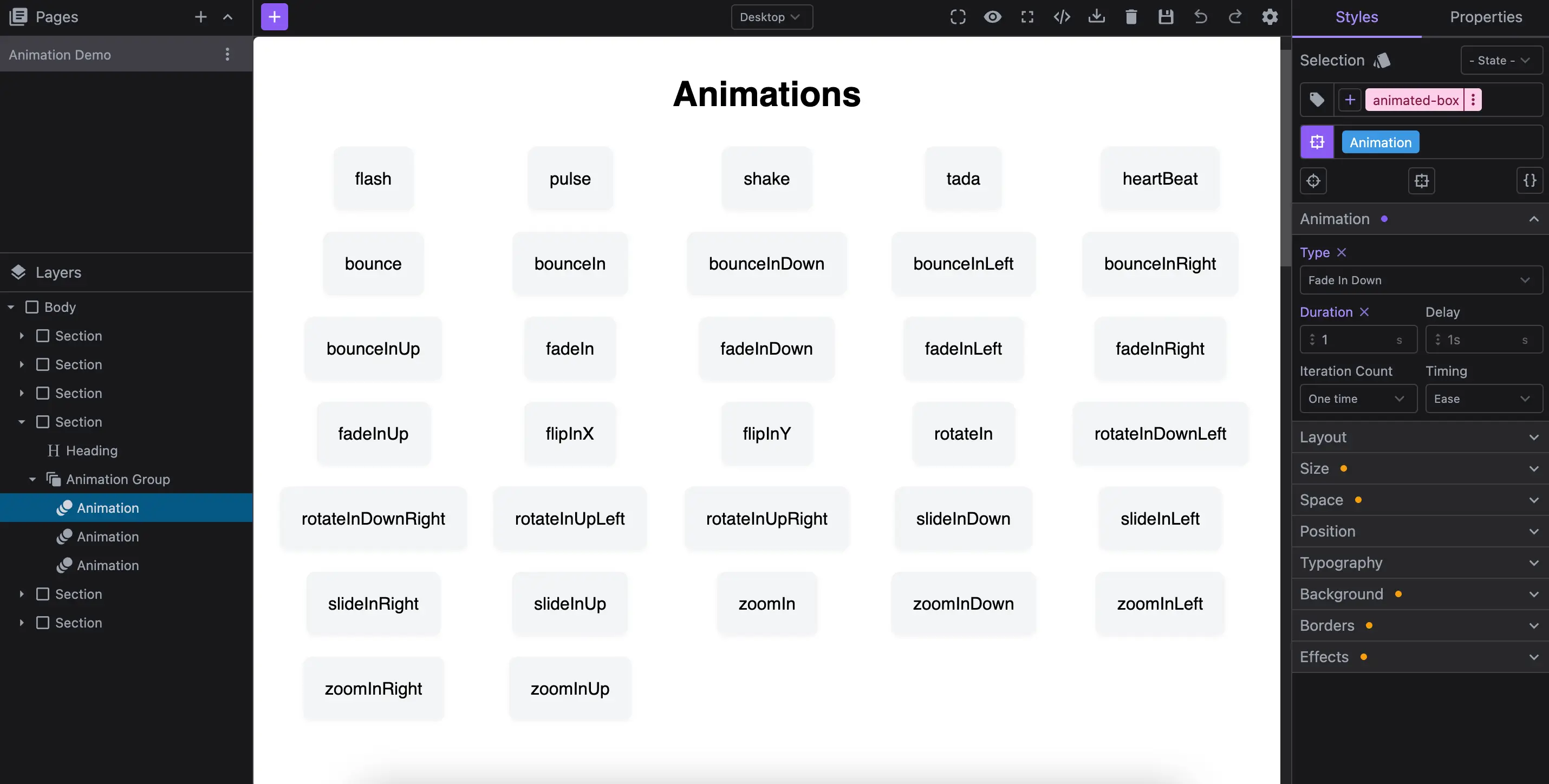 Animation plugin