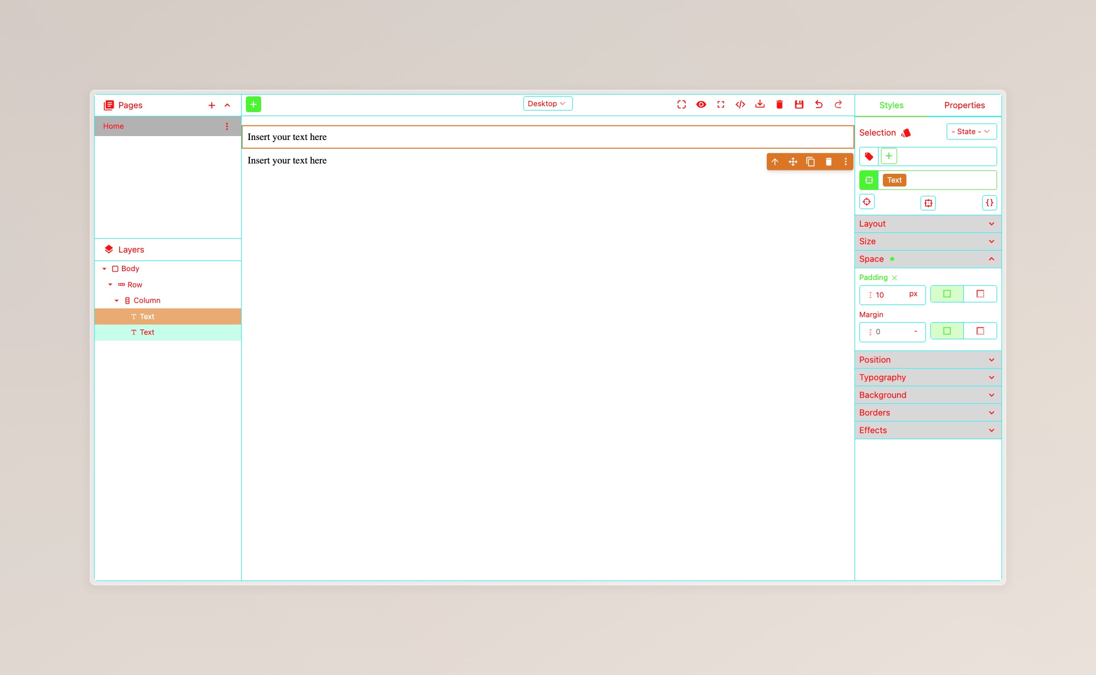 Custom light theme