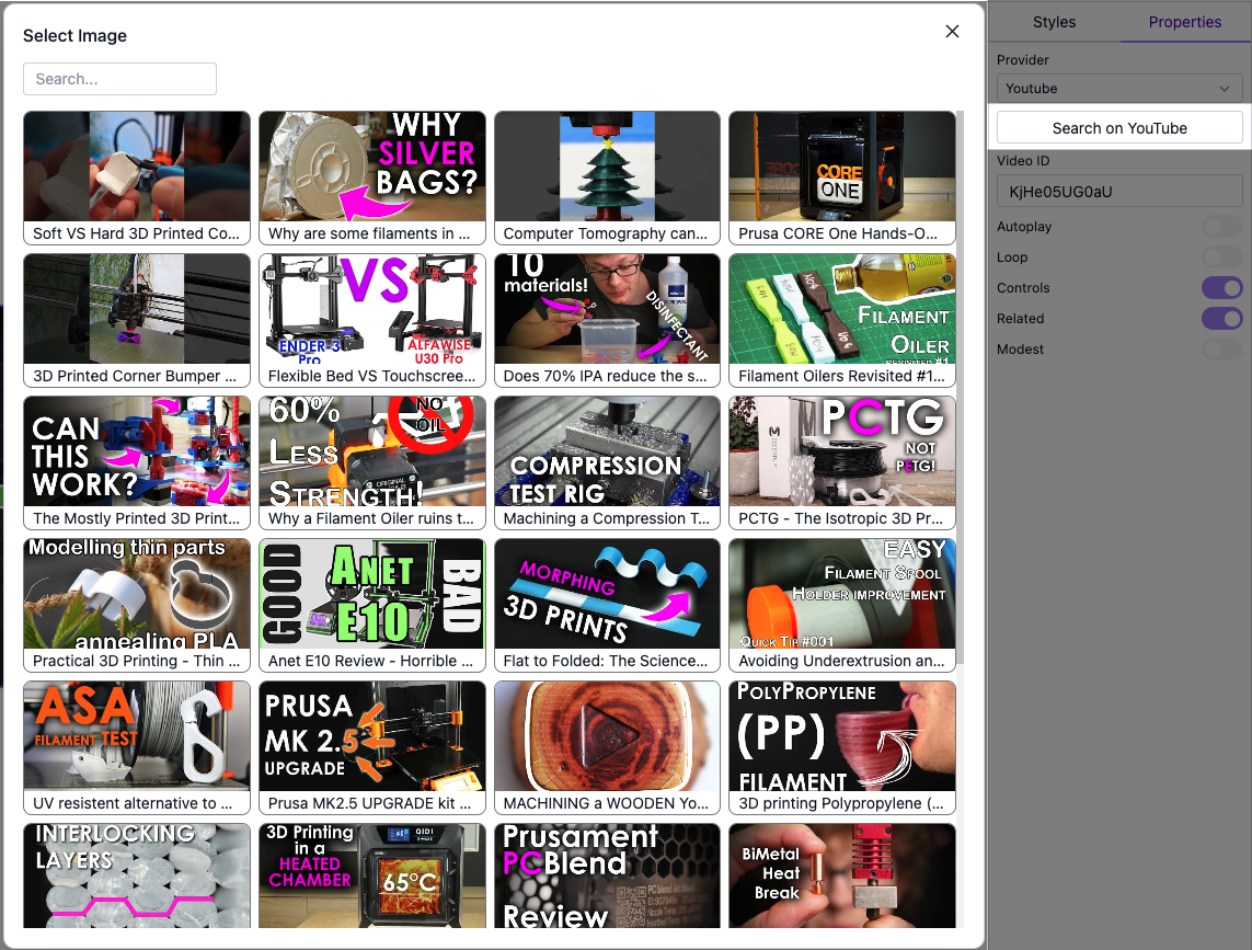 YouTube Asset Provider plugin